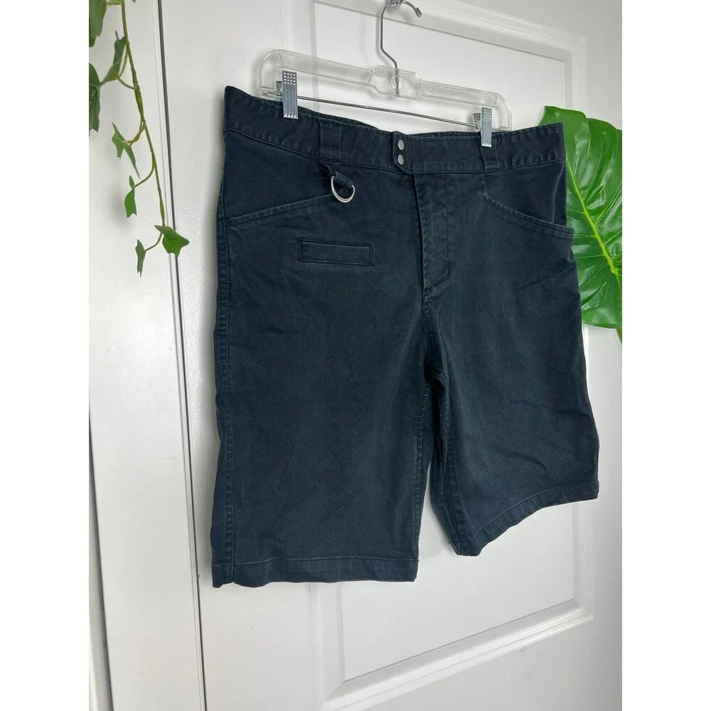 nike wash black skateboarding chino shorts mens size 34 L